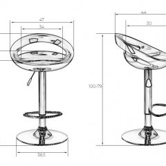 Стул барный DOBRIN DISCO LM-1010 (белый) в Губахе - gubaha.mebel24.online | фото 2