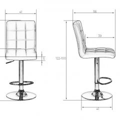 Стул барный DOBRIN KRUGER LM-5009 (черный) в Губахе - gubaha.mebel24.online | фото 2