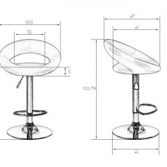 Стул барный DOBRIN MIRA LM-5001 (черный) в Губахе - gubaha.mebel24.online | фото 3