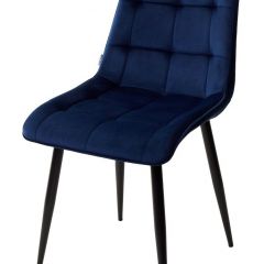 Стул CHIC BLUVEL-86 NAVY BLUE / черный каркас М-City в Губахе - gubaha.mebel24.online | фото