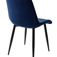Стул CHIC BLUVEL-86 NAVY BLUE / черный каркас М-City в Губахе - gubaha.mebel24.online | фото 3