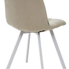 Стул CHILLI SQUARE UF860-01B бежевый, ткань/ белый каркас М-City в Губахе - gubaha.mebel24.online | фото 2