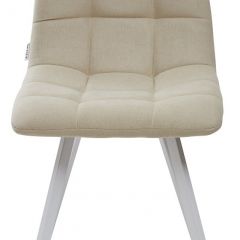 Стул CHILLI SQUARE UF860-01B бежевый, ткань/ белый каркас М-City в Губахе - gubaha.mebel24.online | фото 3