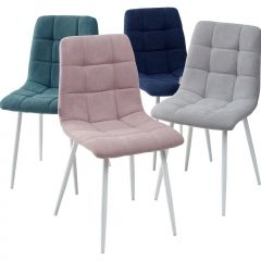 Стул CHILLI UF860-04B сиреневый, ткань/ белый каркас М-City в Губахе - gubaha.mebel24.online | фото 2