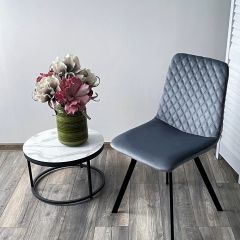 Стул DAIQUIRI BLUVEL-06 BLUE, велюр М-City в Губахе - gubaha.mebel24.online | фото 3