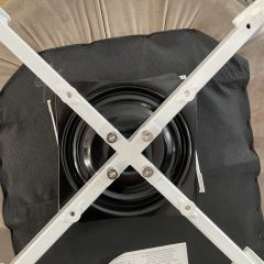 Стул MAVERICK 360 град. поворот. BLUVEL-40 BEIGE/ белый каркас, М-City в Губахе - gubaha.mebel24.online | фото 5