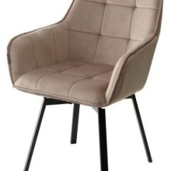 Стул MAVERICK 360 град. поворот. BLUVEL-40 BEIGE/ черный каркас, М-City в Губахе - gubaha.mebel24.online | фото