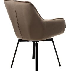 Стул MAVERICK 360 град. поворот. BLUVEL-40 BEIGE/ черный каркас, М-City в Губахе - gubaha.mebel24.online | фото 2