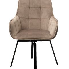 Стул MAVERICK 360 град. поворот. BLUVEL-40 BEIGE/ черный каркас, М-City в Губахе - gubaha.mebel24.online | фото 3