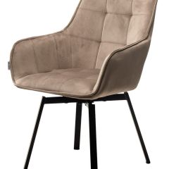 Стул MAVERICK 360 град. поворот. BLUVEL-40 BEIGE/ черный каркас, М-City в Губахе - gubaha.mebel24.online | фото 4