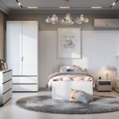 Токио Шкаф двухстворчатый с двумя ящиками в Губахе - gubaha.mebel24.online | фото 3