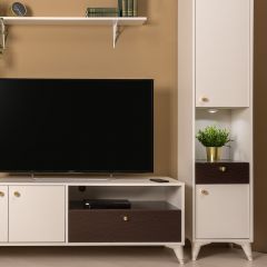 Тумба под ТВ 13.260 Миндаль в Губахе - gubaha.mebel24.online | фото 4