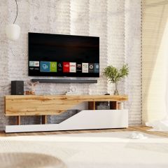 Тумба под ТВ НКМ Дубай секция №4 в Губахе - gubaha.mebel24.online | фото 3