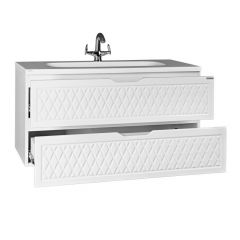Тумба подвесная под умывальник Stella 100 3D В2 Домино (D37014T) в Губахе - gubaha.mebel24.online | фото 2