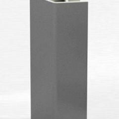 Угловое соединение для цоколя 135 гр. h150 мм (Алюминий, Белый, Черный, Сономаый) в Губахе - gubaha.mebel24.online | фото 1