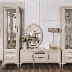 Витрина одностворчатая Мокко (бежевый) в Губахе - gubaha.mebel24.online | фото 3