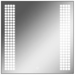 Зеркало Cosmo 70 black с подсветкой Sansa (SC1049Z) в Губахе - gubaha.mebel24.online | фото 1