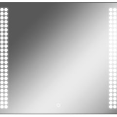 Зеркало Cosmo 90 black с подсветкой Sansa (SC1051Z) в Губахе - gubaha.mebel24.online | фото 1