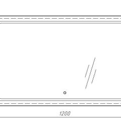 Зеркало Galaxy 120 alum с подсветкой Sansa (SG1010Z) в Губахе - gubaha.mebel24.online | фото 7