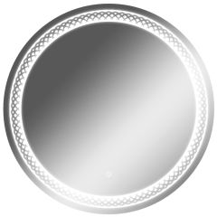 Зеркало Прая 700х700 с подсветкой Домино (GL7048Z) в Губахе - gubaha.mebel24.online | фото