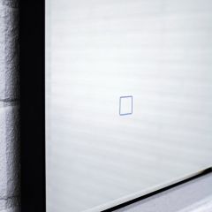 Зеркало Ray 100 black с подсветкой Sansa (SR1035Z) в Губахе - gubaha.mebel24.online | фото 4