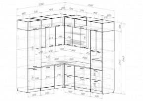 АЛЬБА Кухонный гарнитур Гранд Прайм  (2200*2500 мм) в Губахе - gubaha.mebel24.online | фото 2