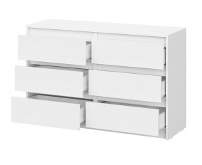 АЙДЕН КМ06-1200 Комод 6 ящиков (белый) в Губахе - gubaha.mebel24.online | фото 2