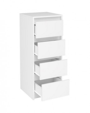 АЙДЕН КМ06-400 Комод 4 ящика (белый) в Губахе - gubaha.mebel24.online | фото 2