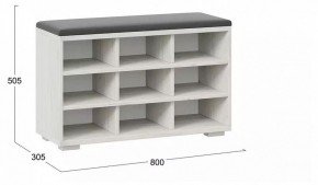 Банкетка-стеллаж для обуви Тип 10 в Губахе - gubaha.mebel24.online | фото 4