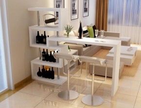 Барный стол №5 (Белый) в Губахе - gubaha.mebel24.online | фото