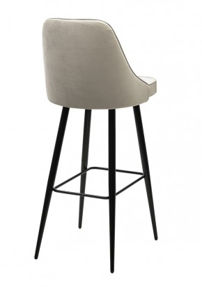 Барный стул NEPAL-BAR ЛАТТЕ #25, велюр/ черный каркас (H=78cm) М-City в Губахе - gubaha.mebel24.online | фото 2