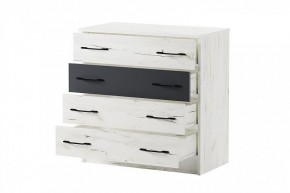 БЕАТРИС Комод К800 (дуб крафт белый/антрацит) в Губахе - gubaha.mebel24.online | фото 3