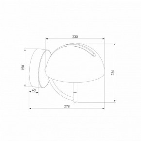 Бра Eurosvet Emisfero 50083/1 LED золото в Губахе - gubaha.mebel24.online | фото 3