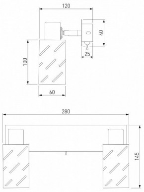 Бра Eurosvet Fente 20090/2 белый/хром в Губахе - gubaha.mebel24.online | фото 5