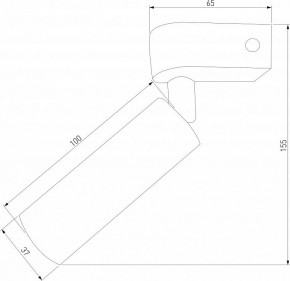 Бра Eurosvet Pitch 20143/1 LED черный в Губахе - gubaha.mebel24.online | фото 2