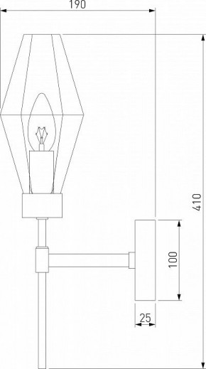 Бра Eurosvet Prism 60143/1 хром в Губахе - gubaha.mebel24.online | фото 2