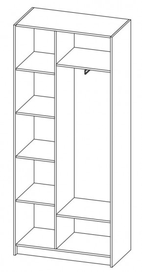 ДАРЬЯ Шкаф (Крафт серый/Крафт белый) гостиная в Губахе - gubaha.mebel24.online | фото 6