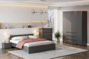 ДЕНВЕР Тумба прикроватная (Графит серый) в Губахе - gubaha.mebel24.online | фото 4