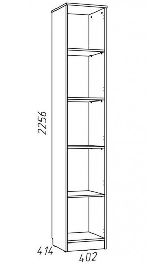 Детская Фанк Шкаф для книг НМ 013.03-01 М в Губахе - gubaha.mebel24.online | фото 3