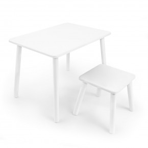 Детский комплект стол и табурет Rolti Baby (белая столешница/белое сиденье/белые ножки) в Губахе - gubaha.mebel24.online | фото