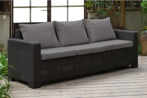 Диван Калифорния 3-х местный (California 3 Sofa), графит в Губахе - gubaha.mebel24.online | фото 1