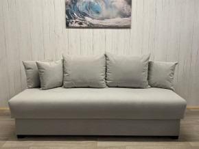 Диван Комфорт-1 (НПБ) велюр Luma 13 св.серый в Губахе - gubaha.mebel24.online | фото