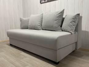 Диван Комфорт-1 (НПБ) велюр Luma 13 св.серый в Губахе - gubaha.mebel24.online | фото 2