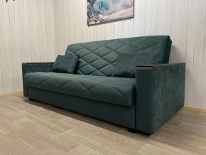 Диван Престиж-15 (НПБ+МДФ) велюр Sensey bottle green в Губахе - gubaha.mebel24.online | фото