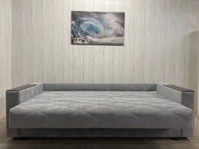 Диван Престиж-15 (НПБ+МДФ) велюр Sensey silver в Губахе - gubaha.mebel24.online | фото 5