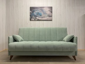 Диван Престиж-3 (НПБ) велюр Sensey mist green в Губахе - gubaha.mebel24.online | фото