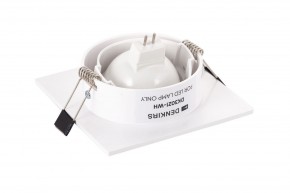 DK3021-WH Встраиваемый светильник, IP 20, 10 Вт, GU5.3, LED, белый, пластик в Губахе - gubaha.mebel24.online | фото 3