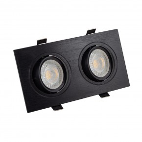 DK3022-BK Встраиваемый светильник, IP 20, 10 Вт, GU5.3, LED, черный, пластик в Губахе - gubaha.mebel24.online | фото 1