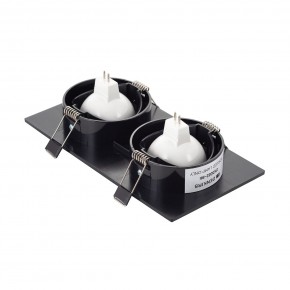 DK3022-BK Встраиваемый светильник, IP 20, 10 Вт, GU5.3, LED, черный, пластик в Губахе - gubaha.mebel24.online | фото 3