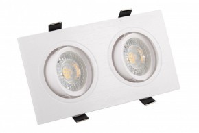 DK3022-WH Встраиваемый светильник, IP 20, 10 Вт, GU5.3, LED, белый, пластик в Губахе - gubaha.mebel24.online | фото 1